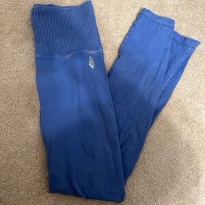 Free People Movement High-Rise 7/8 Length Good Karma Leggings in Blue